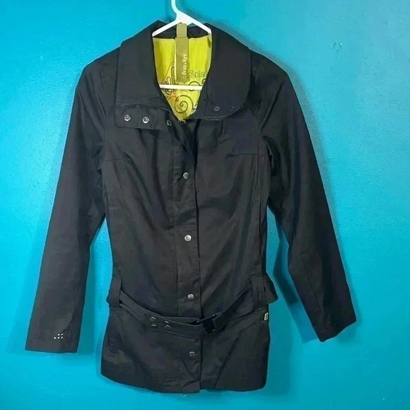 Soia & Kyo Black Trench Minimalist Utility Jacket - Picture 2 of 8